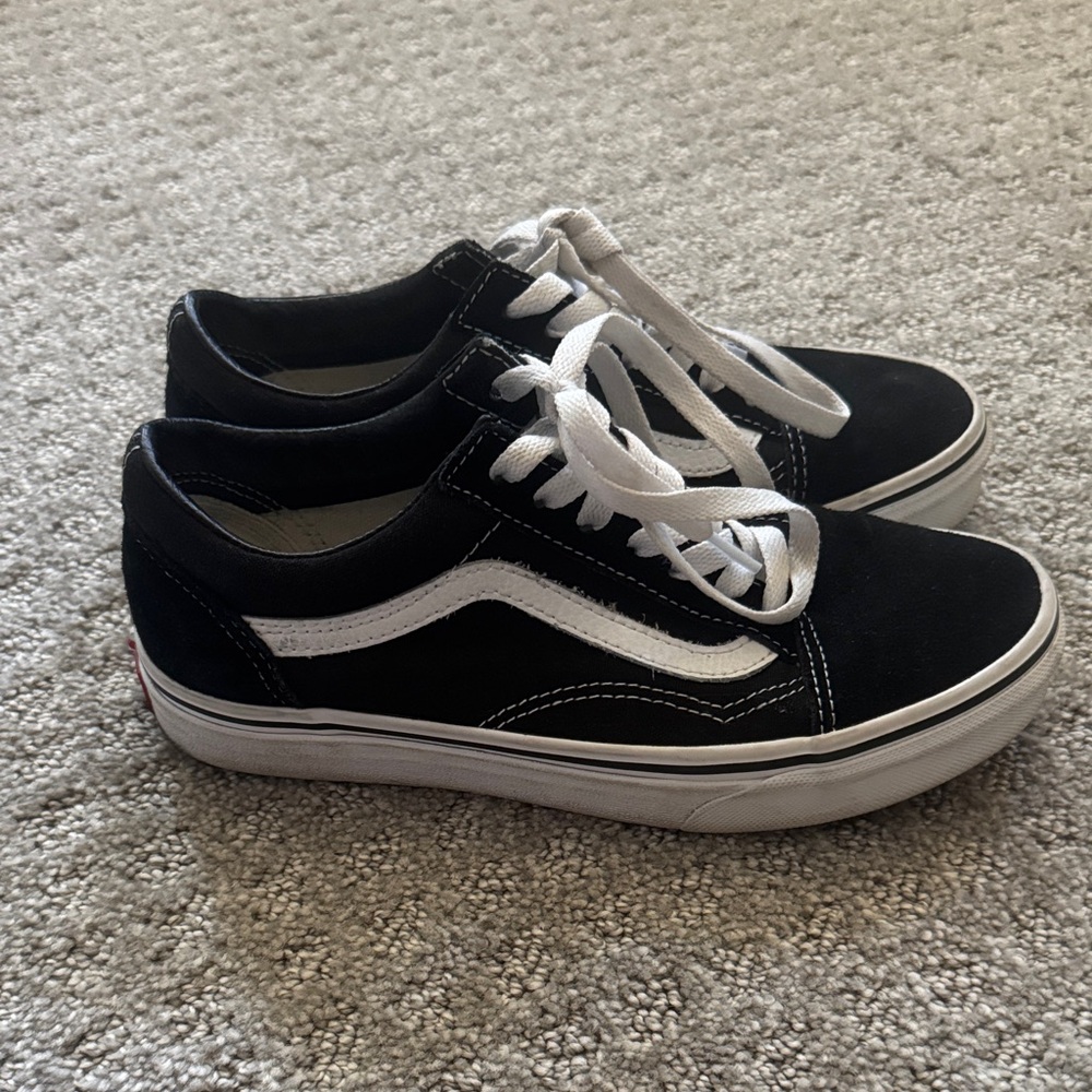 Vans Black and White Old Skool Sneakers